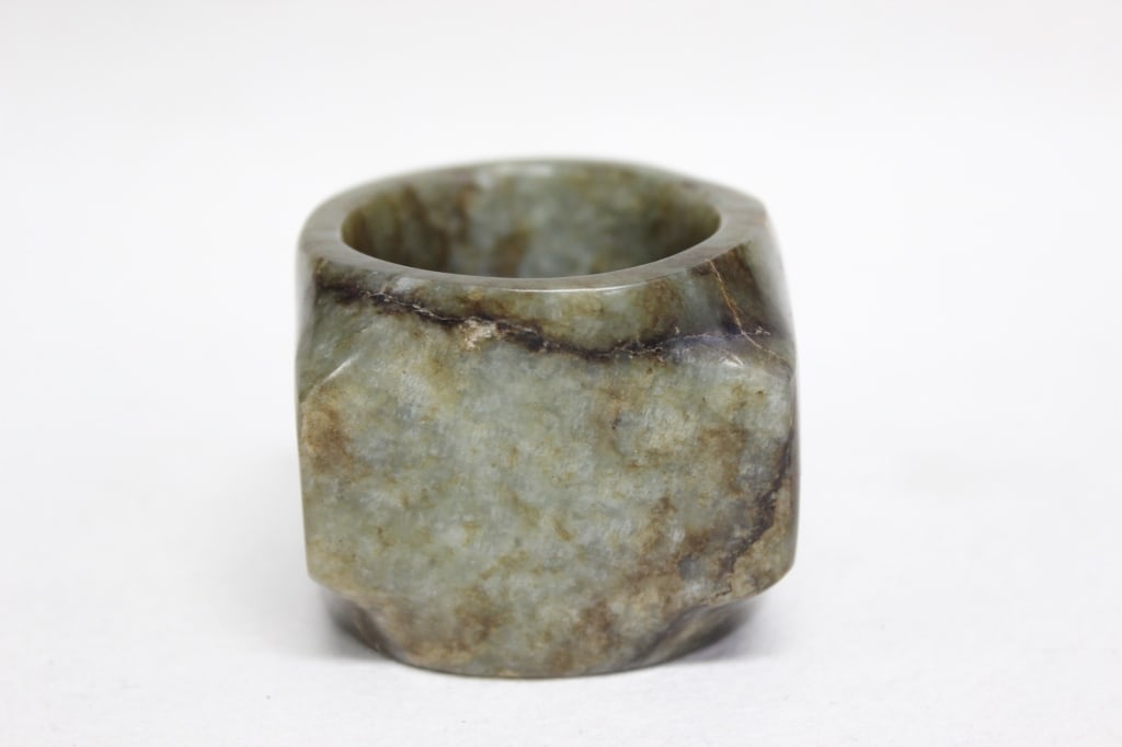 Chinese Hand Carved Jade cylinder Cong (1 of 6)