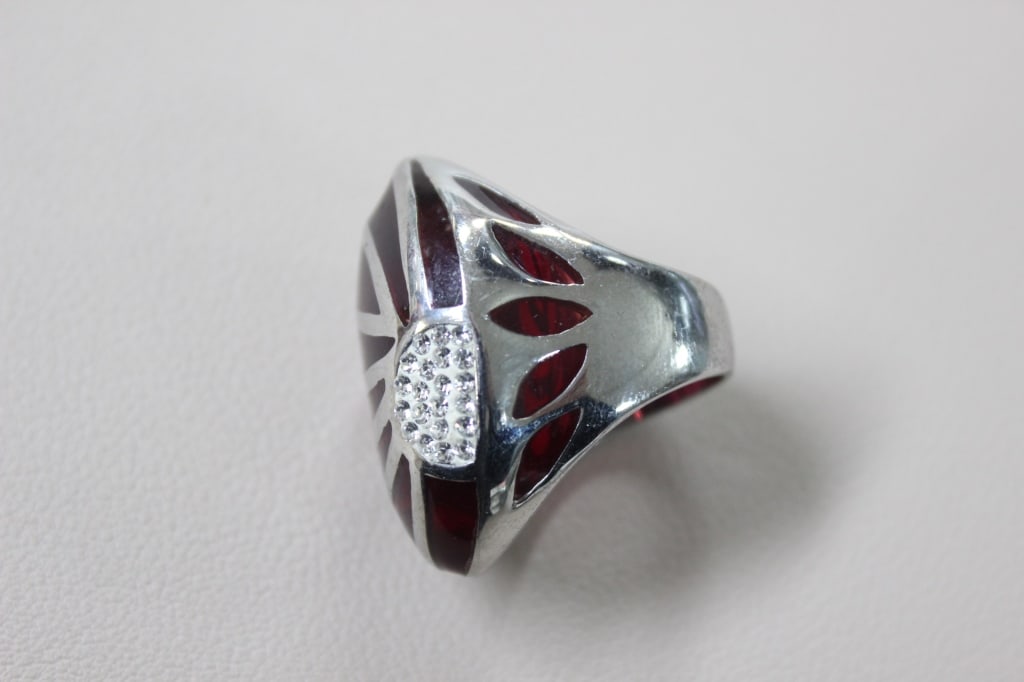 Striking Domed Cocktail Ring - 3