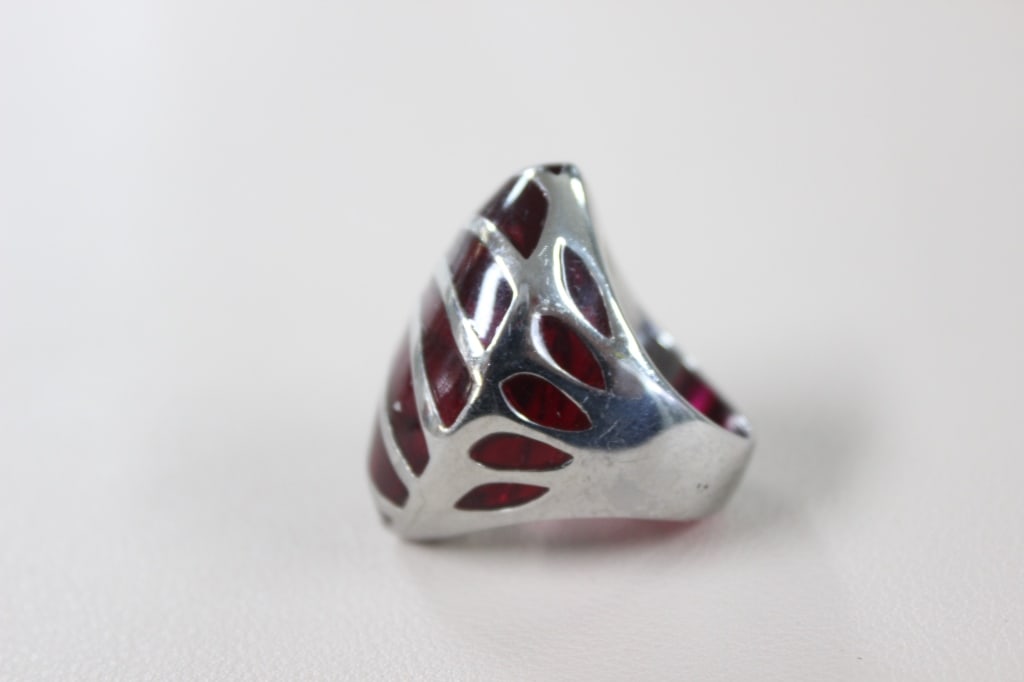 Striking Domed Cocktail Ring - 5