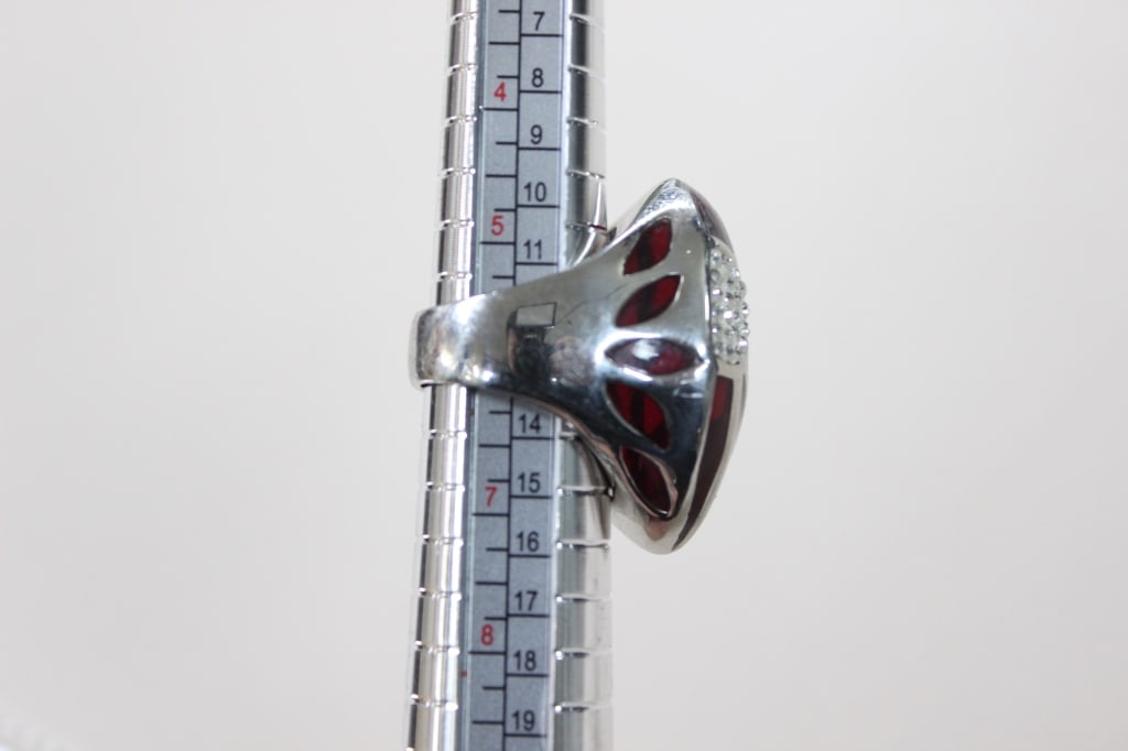 Striking Domed Cocktail Ring - 7