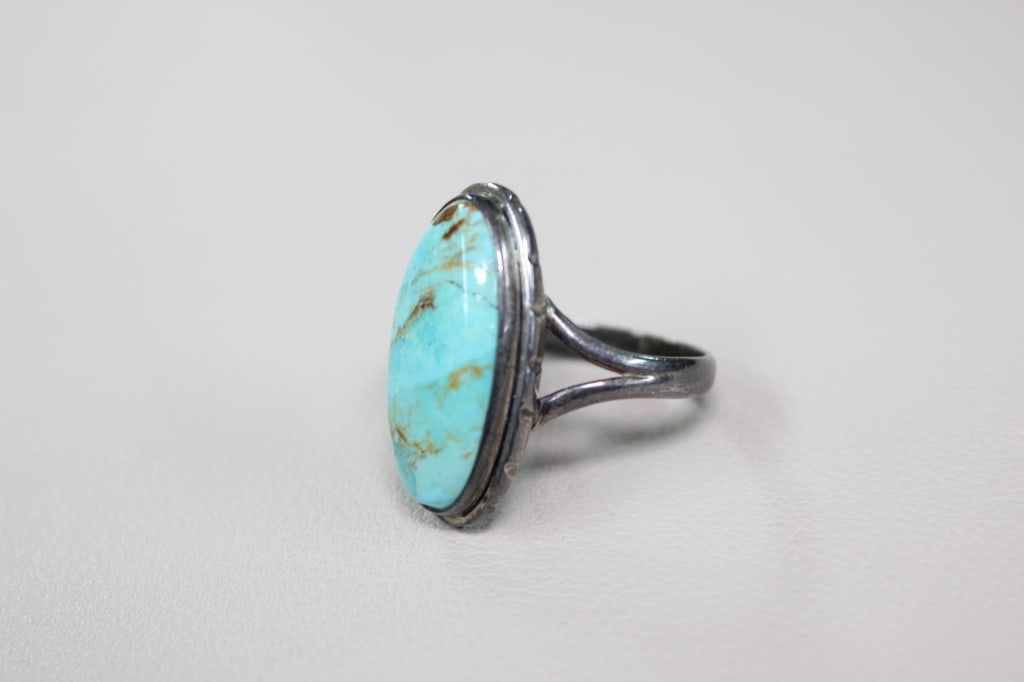 Turquoise Sterling Silver Ring - 2