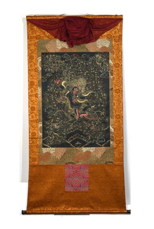 Tibetan Hand Paint Thanka (1 of 9)