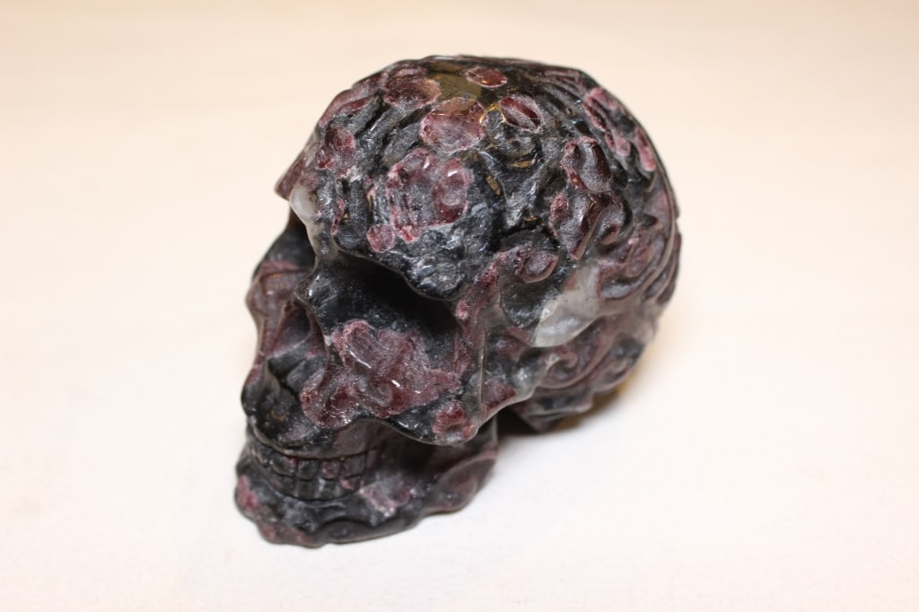 Hand-carved Semi-precious Stone Skull Head (1 of 5)