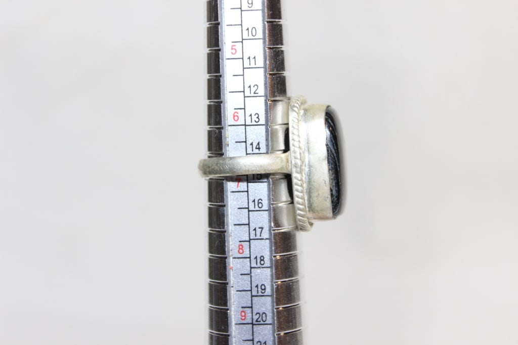 925 sterling silver statement ring - 6