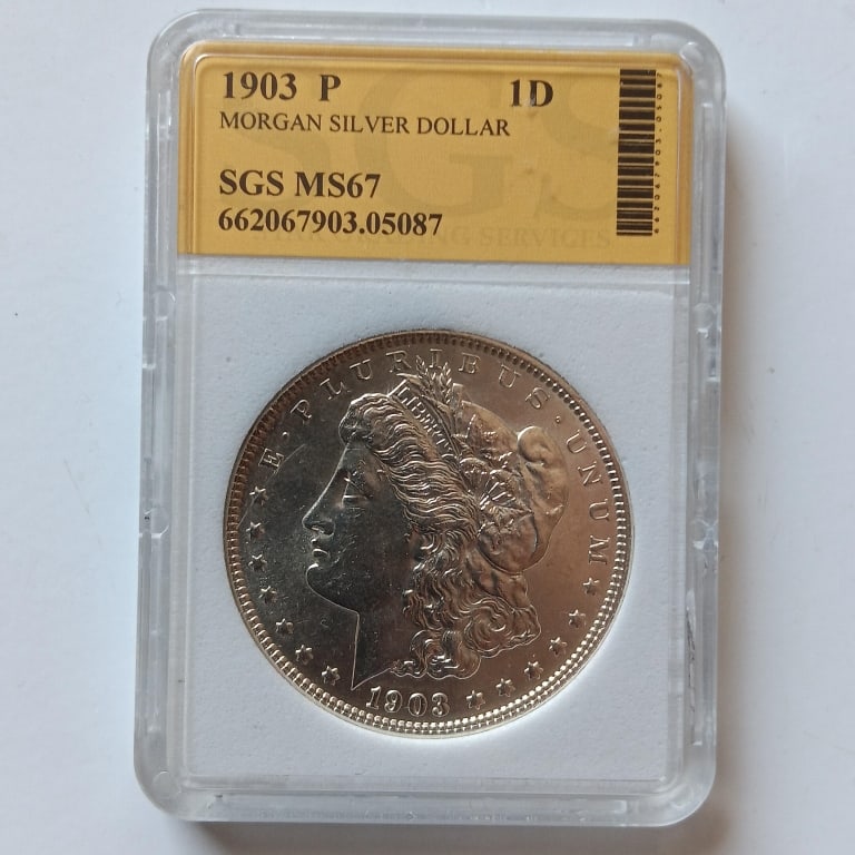 1903-P SGS MS67 MORGAN SILVER DOLLAR (1 of 5)