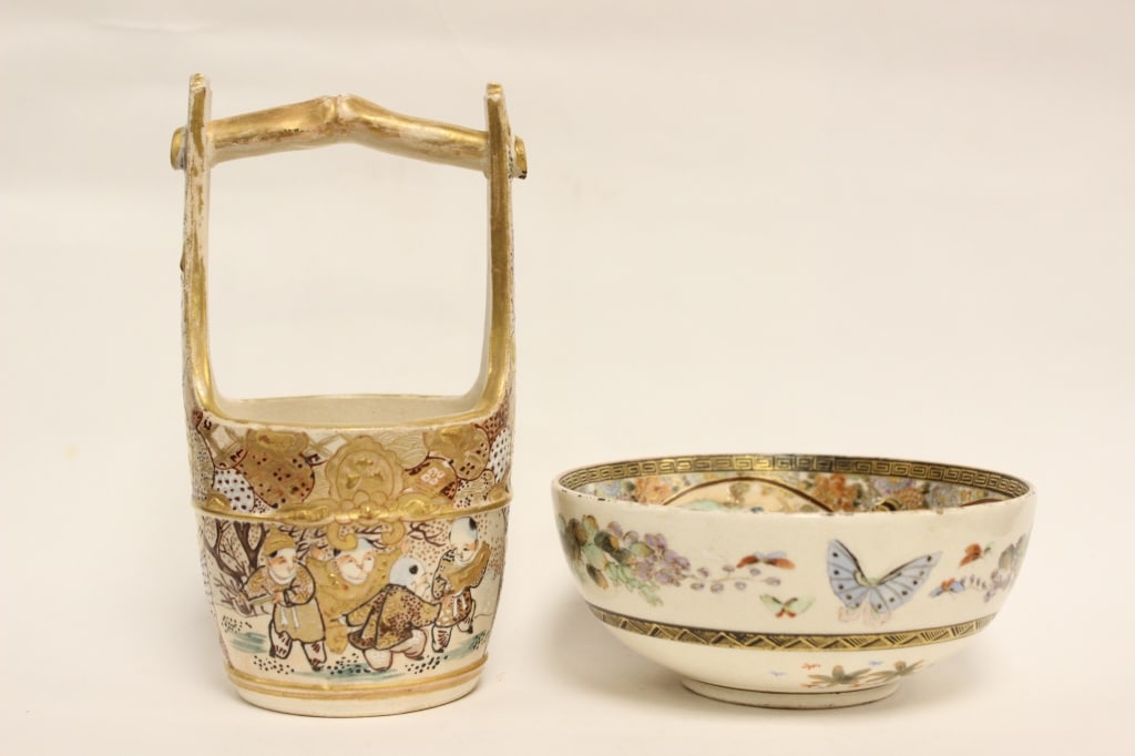 Two Japanese Satsuma ware Ceramics (1 of 10)