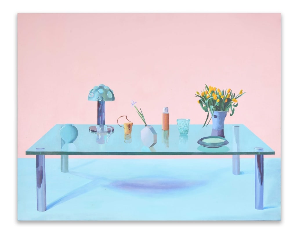 David Hockney - Still Life on a Glass Table, 1971,: David Hockney - Still Life on a Glass Table, 1971,
