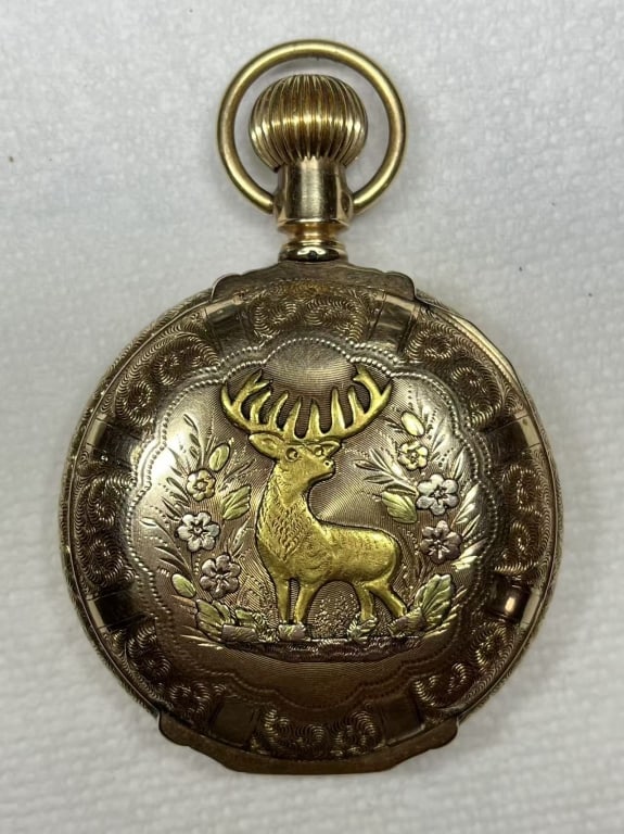 Antique Multi-Color Waltham Pocket Watch 14K (1 of 9)