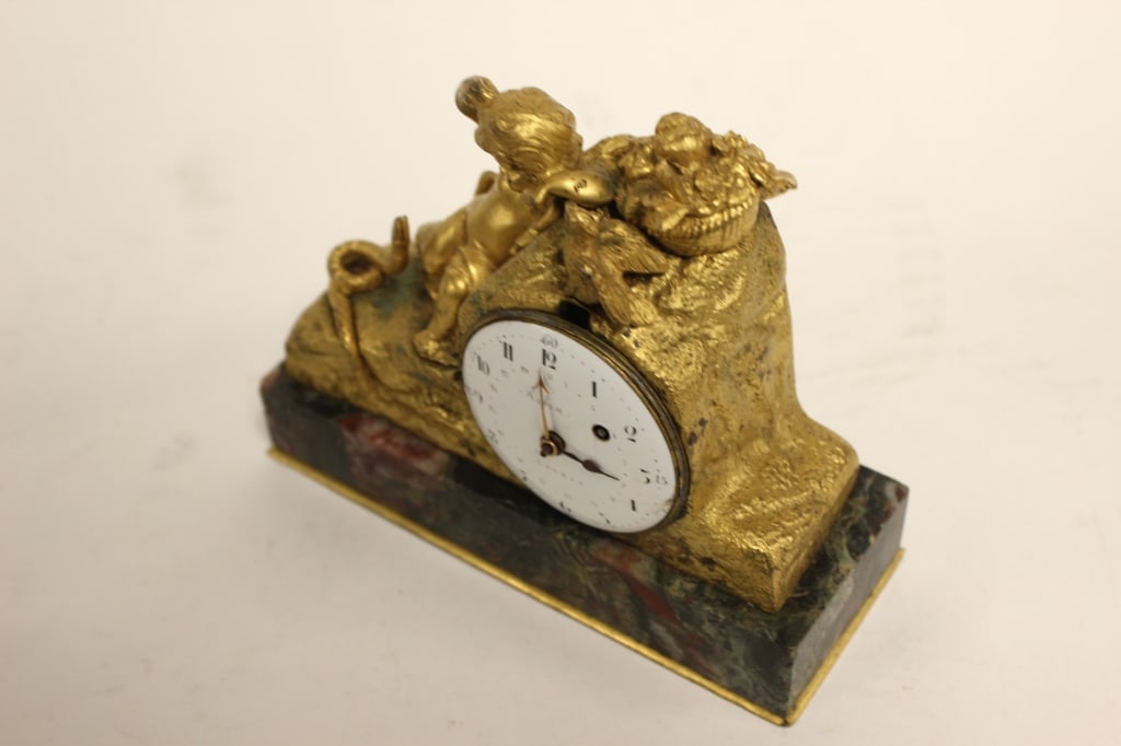 French Gilt-bronze (ormolu) Mantel Clock - 4