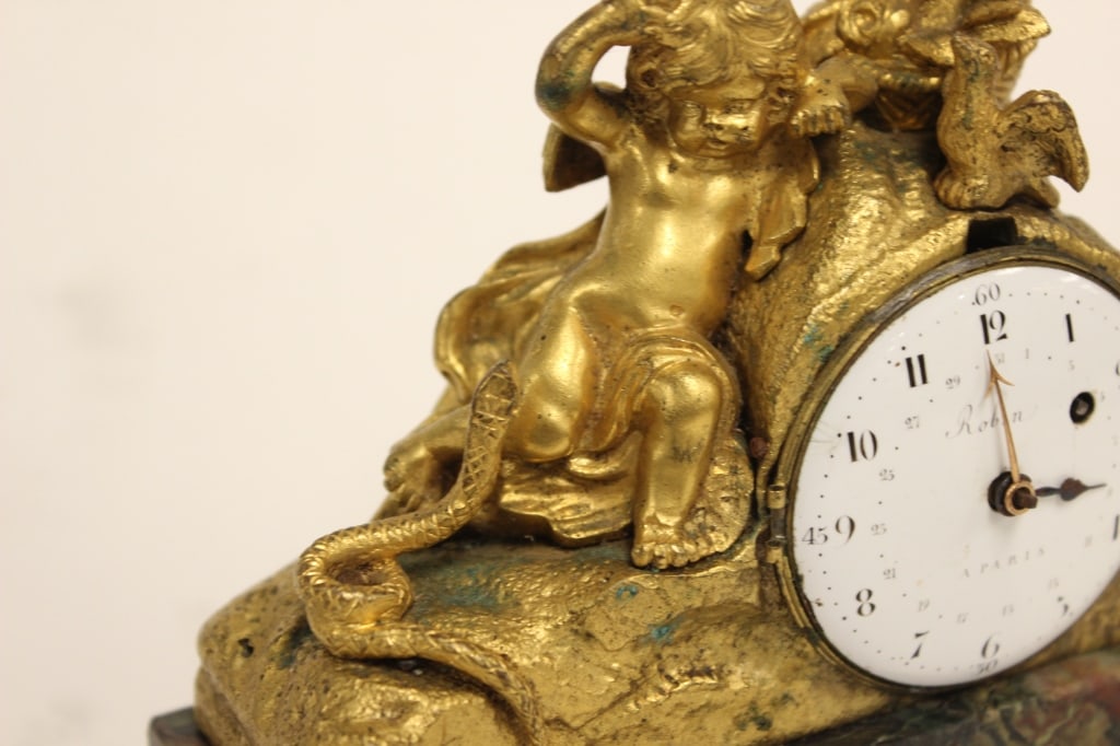 French Gilt-bronze (ormolu) Mantel Clock - 5