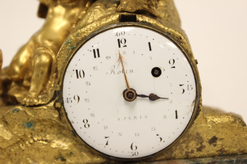 French Gilt-bronze (ormolu) Mantel Clock - 6