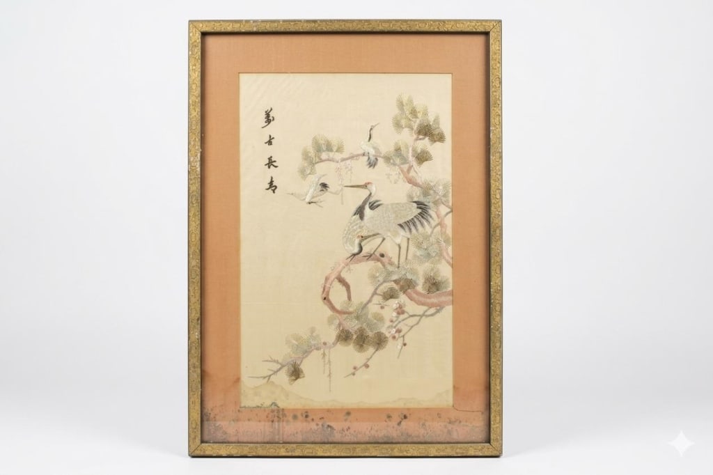 Traditional Chinese Silk Embroidery Artwork (1 of 6)