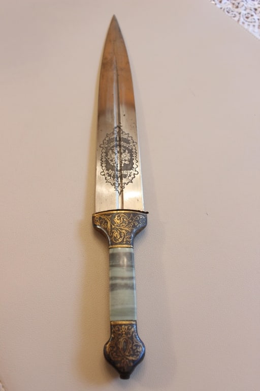 luxury Imperial Russian presentation dagger - 6