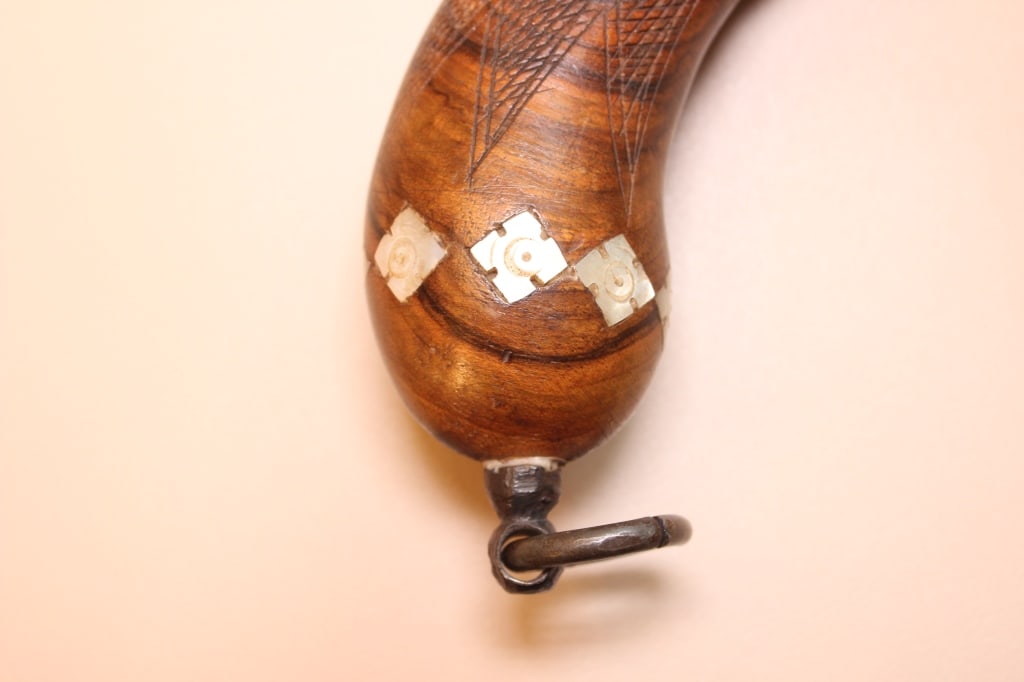 19th.C percussion cap muzzleloading pistol - 7