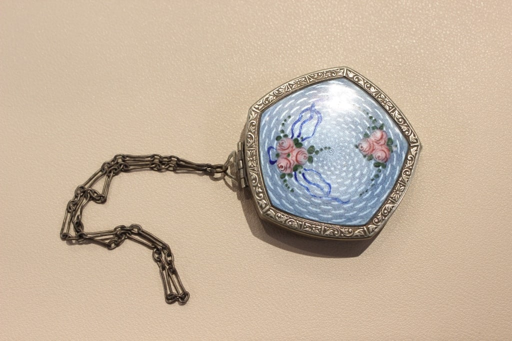 Two Antique Enamel Dance Compact - 2