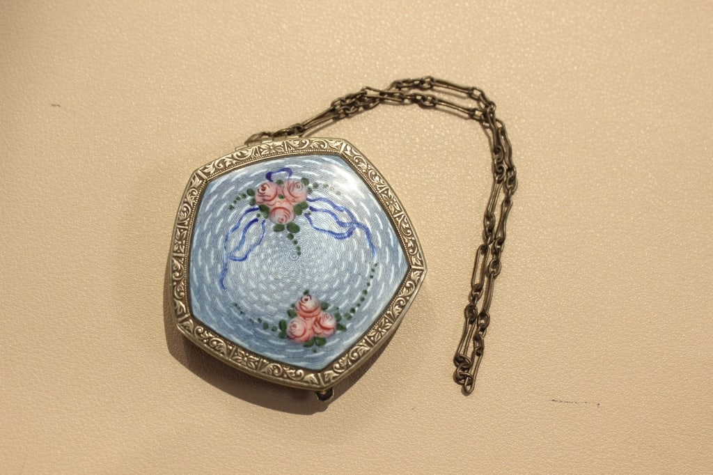 Two Antique Enamel Dance Compact - 8
