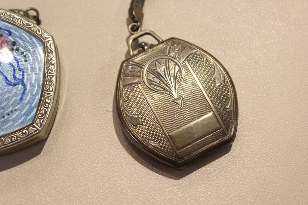 Two Antique Enamel Dance Compact - 9