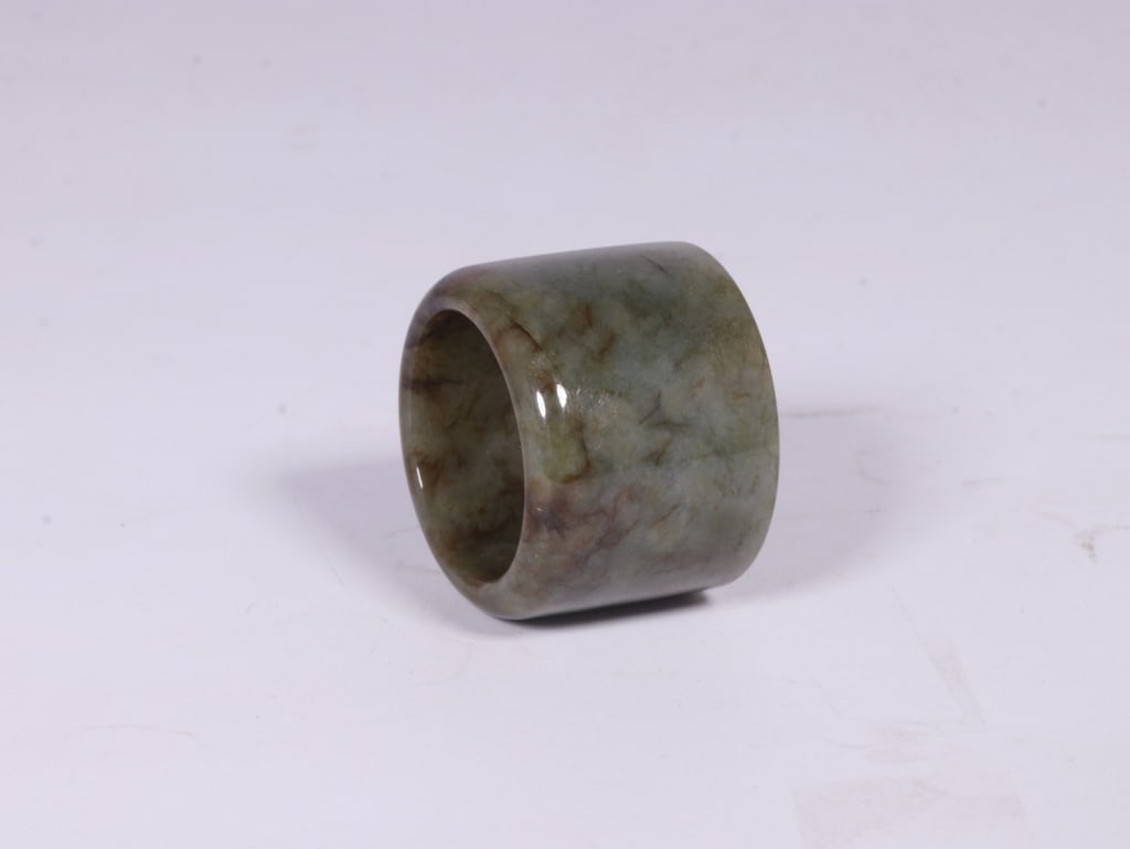 Chinese Jade Thumb Ring - 7