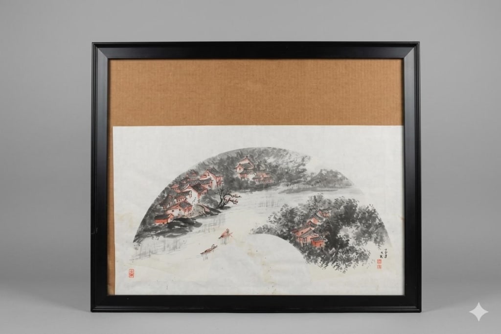 Chinese Fan-style landscape painting (1 of 6)