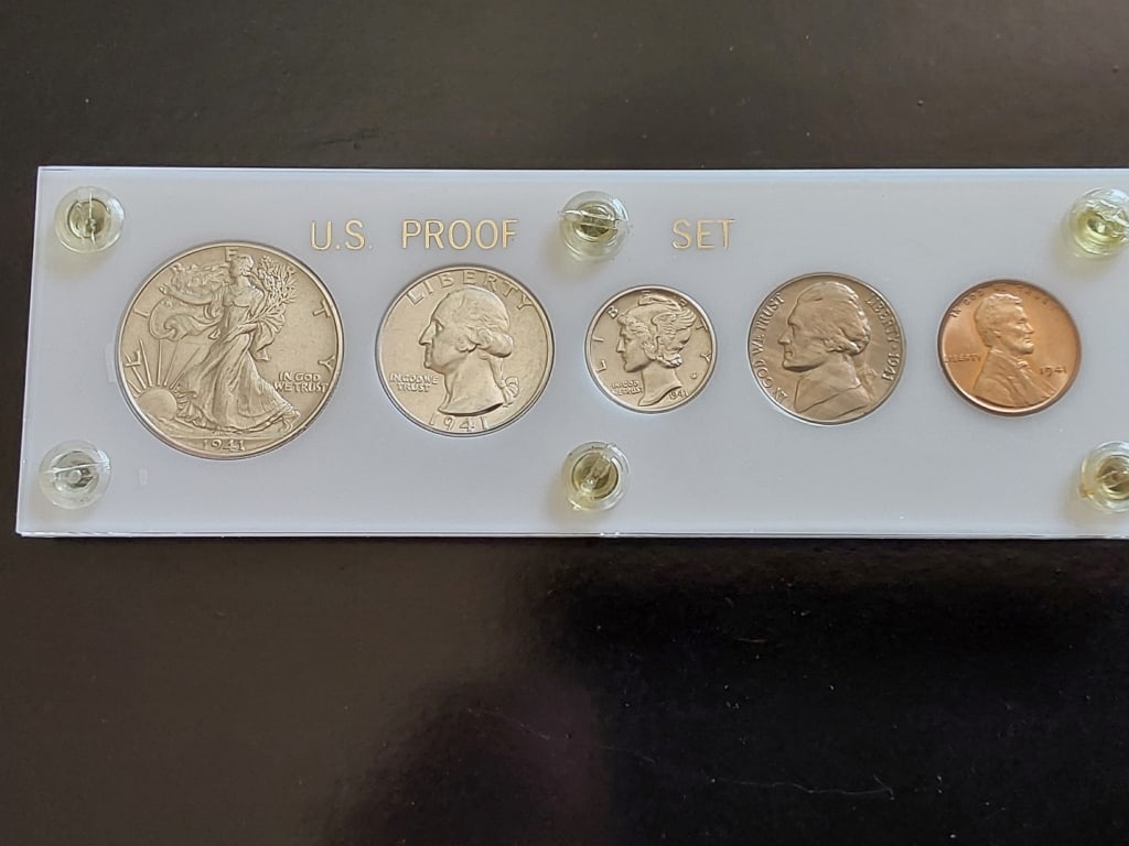 1941 P United States Coins Proof Set . (1 of 12)