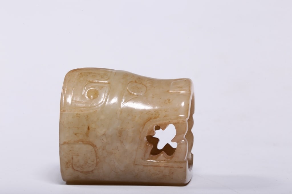 Chinese Carved Hetian jade archer's Ring (1 of 9)