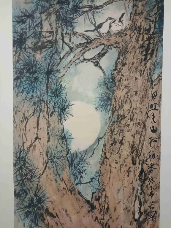 Chinese Hanging Scroll Painting,Signed - 5