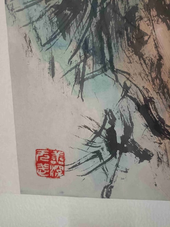 Chinese Hanging Scroll Painting,Signed - 9