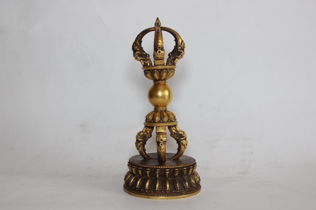 Chinese Gilt-Bronze Vajra (Dorje) (1 of 6)