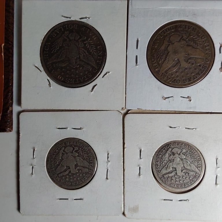 1911 S -1906 O Barber Silver Half Dollar And (1 of 9)
