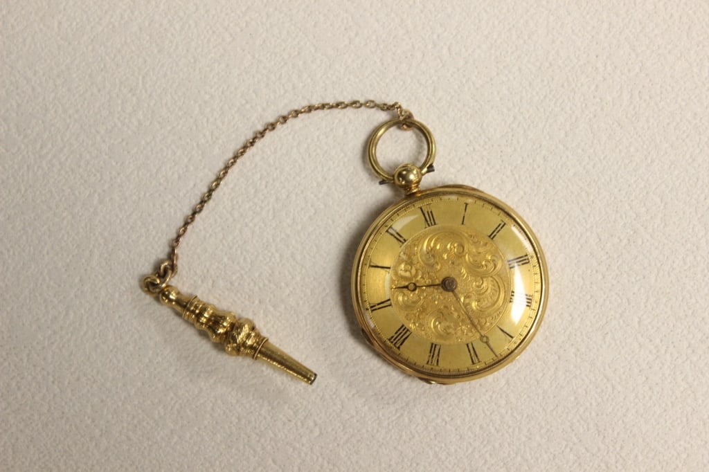 Highly luxurious19th.C Enamel Pocket Watch18K Gold (1 of 6)