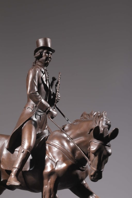 The Huntsman,Dark brown patinated Bronze Sculpture (1 of 8)