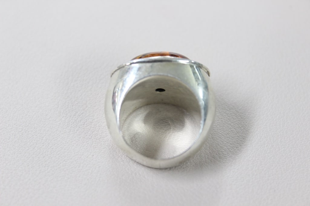 Classic Oval Amber Ring - 2