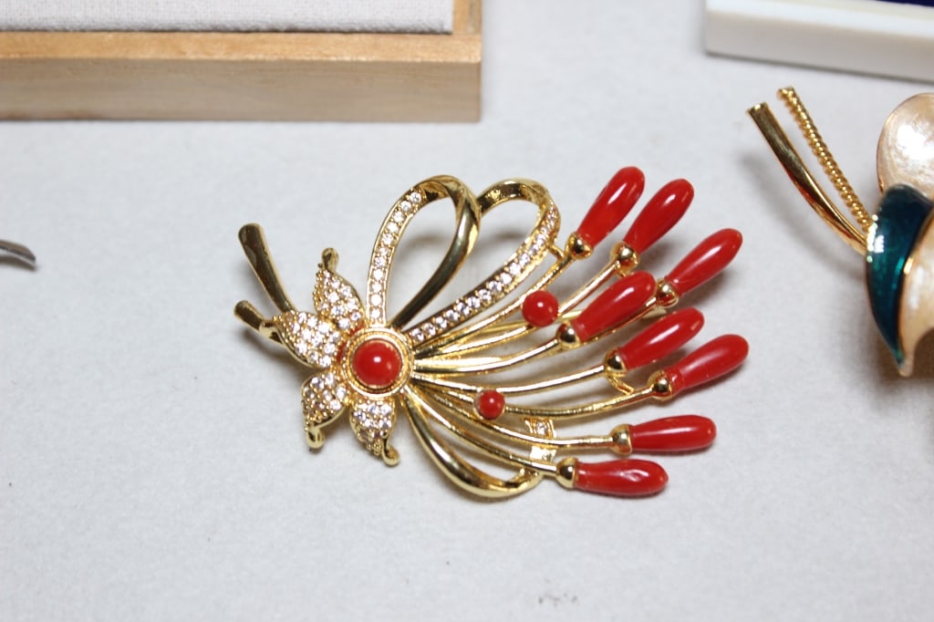 Five Vintage or Costume Jewelry Brooches (1 of 5)