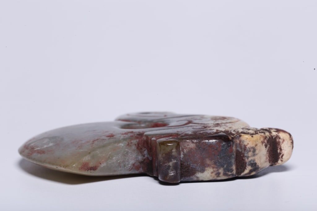 Chinese archaistic jade axe-form pendant - 6