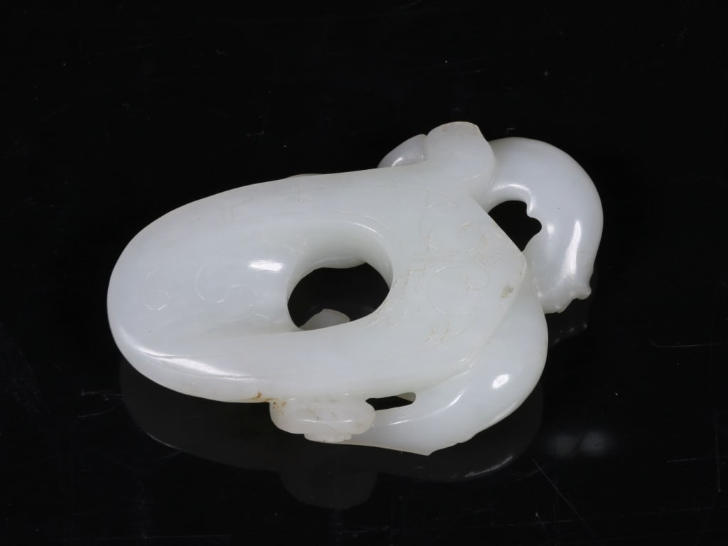 Chinese Hand Carved Openwork jade plaque (1 of 4)