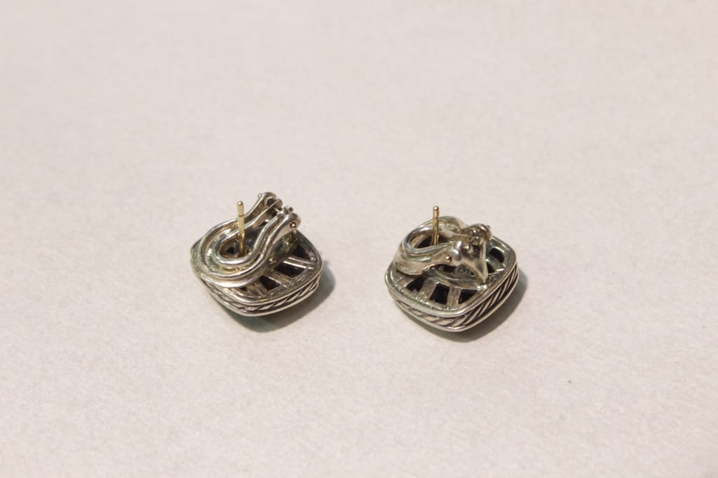 David Yurman Albion Stud Silver Earrings, Pair. - 3