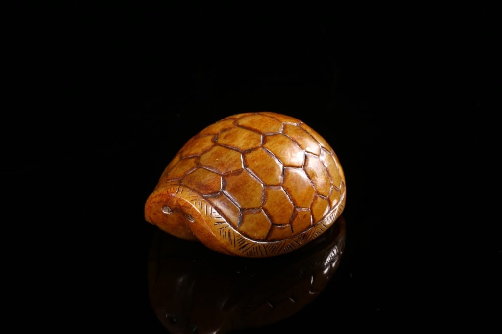 Chinese Jade Carved Turtle Shell - 7