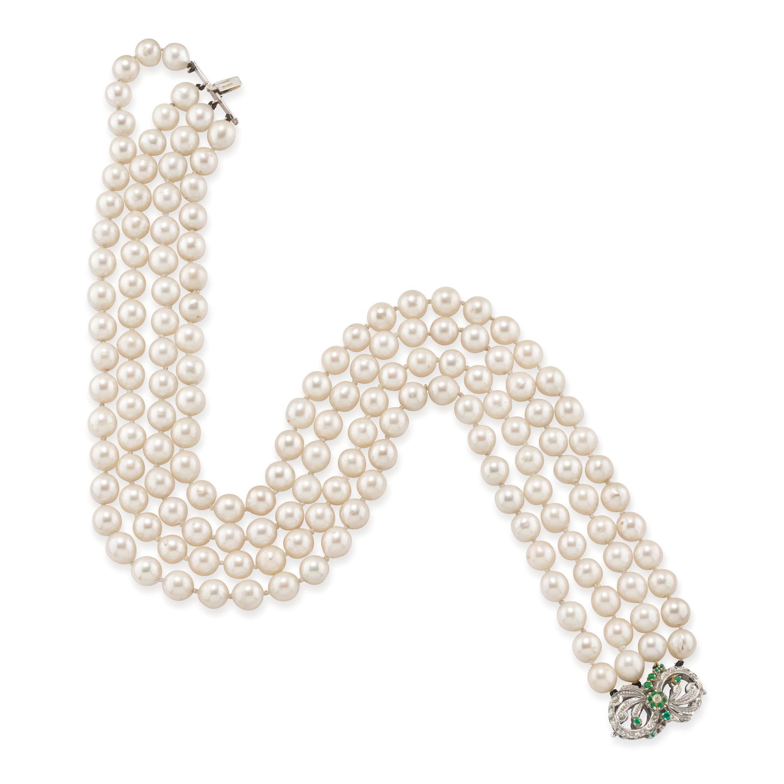 COLLIER RAS DE COU EN OR, PERLES DE CULTURE ET (1 of 1)