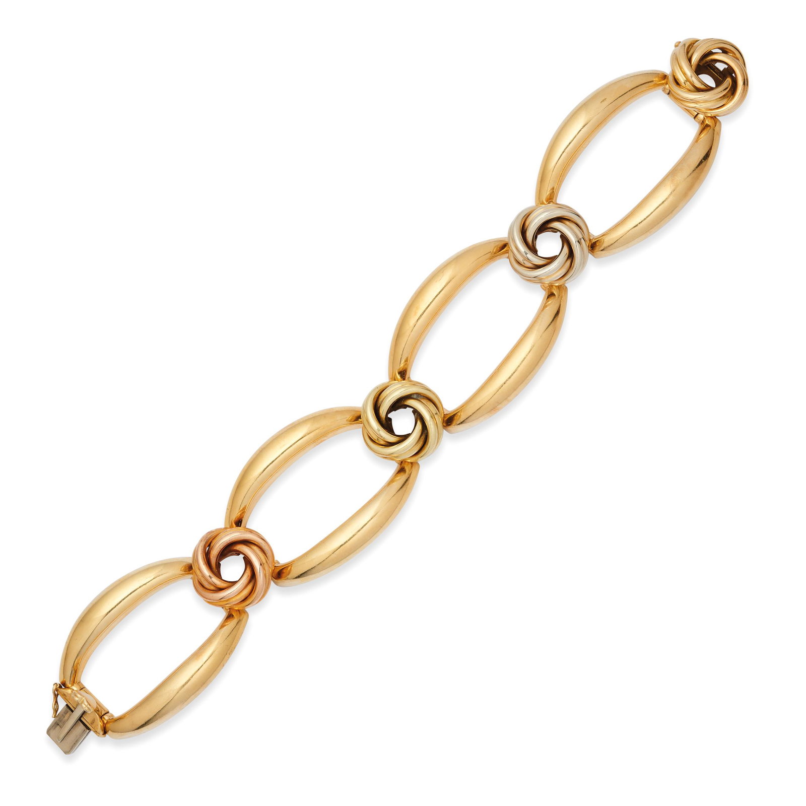 BRACELET EN OR DE TROIS TONS, SIGNÃ‰ BVLGARI, VERS 1970 (1 of 1)