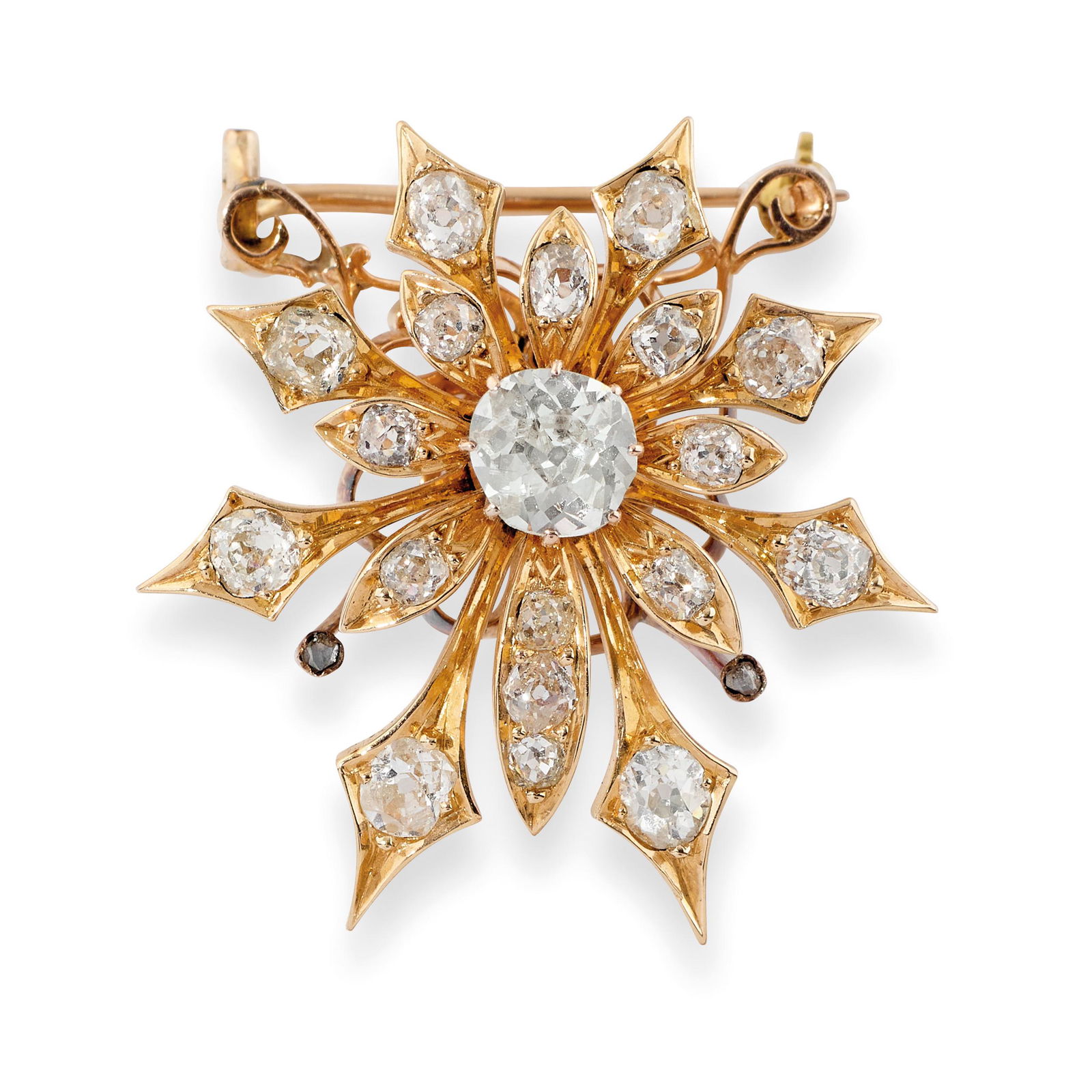 BROCHE EN OR ET DIAMANTS (1 of 1)