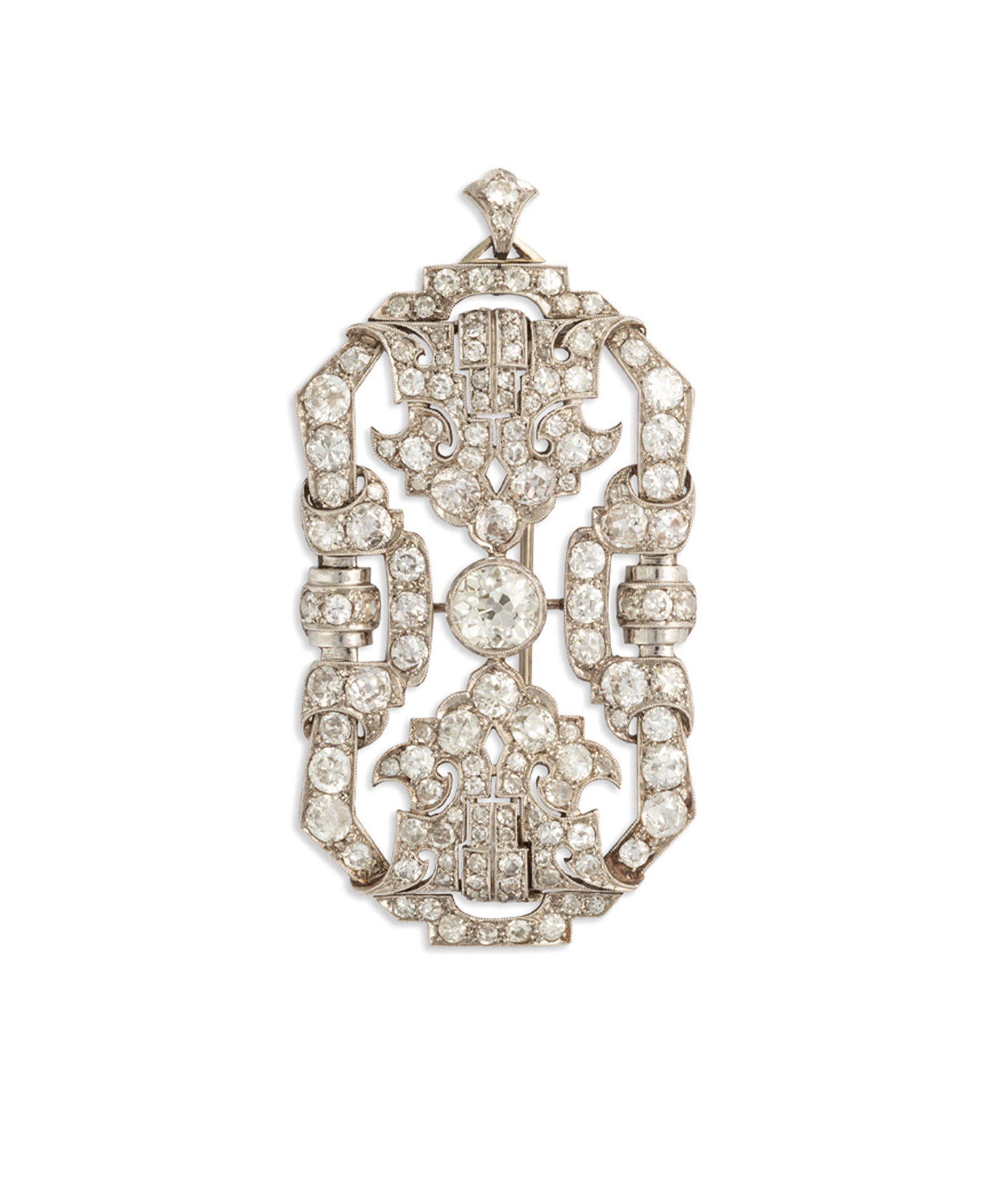 BROCHE/PENDENTIF DIAMANTS, ANNÃ‰ES 1930 (1 of 1)