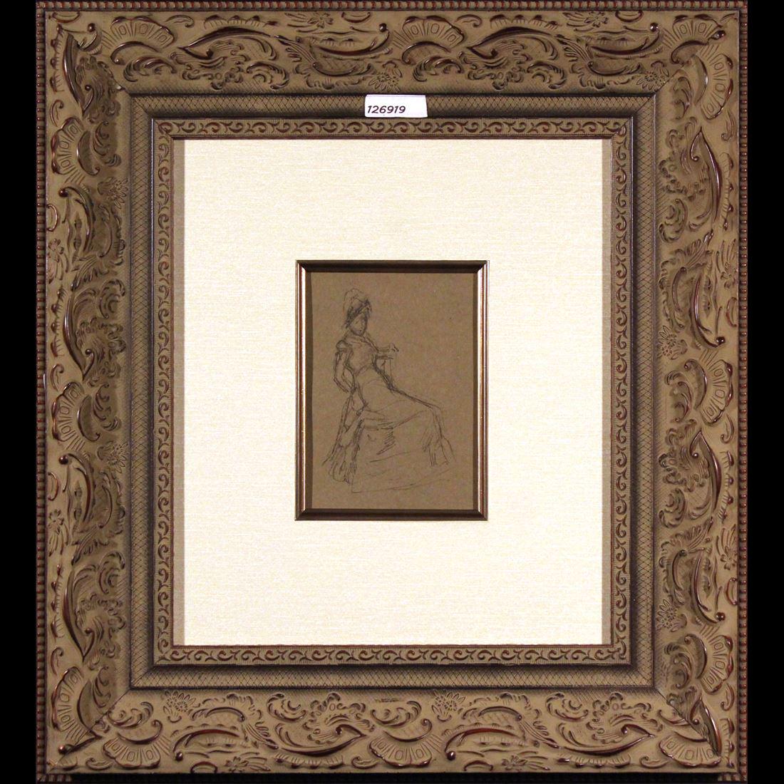 James Abbott McNeill Whistler-Portrait of a Lady Seated (1 of 1)