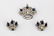 CORO Crown Jewels Clear & Blue Rhinestone Pin Earrings