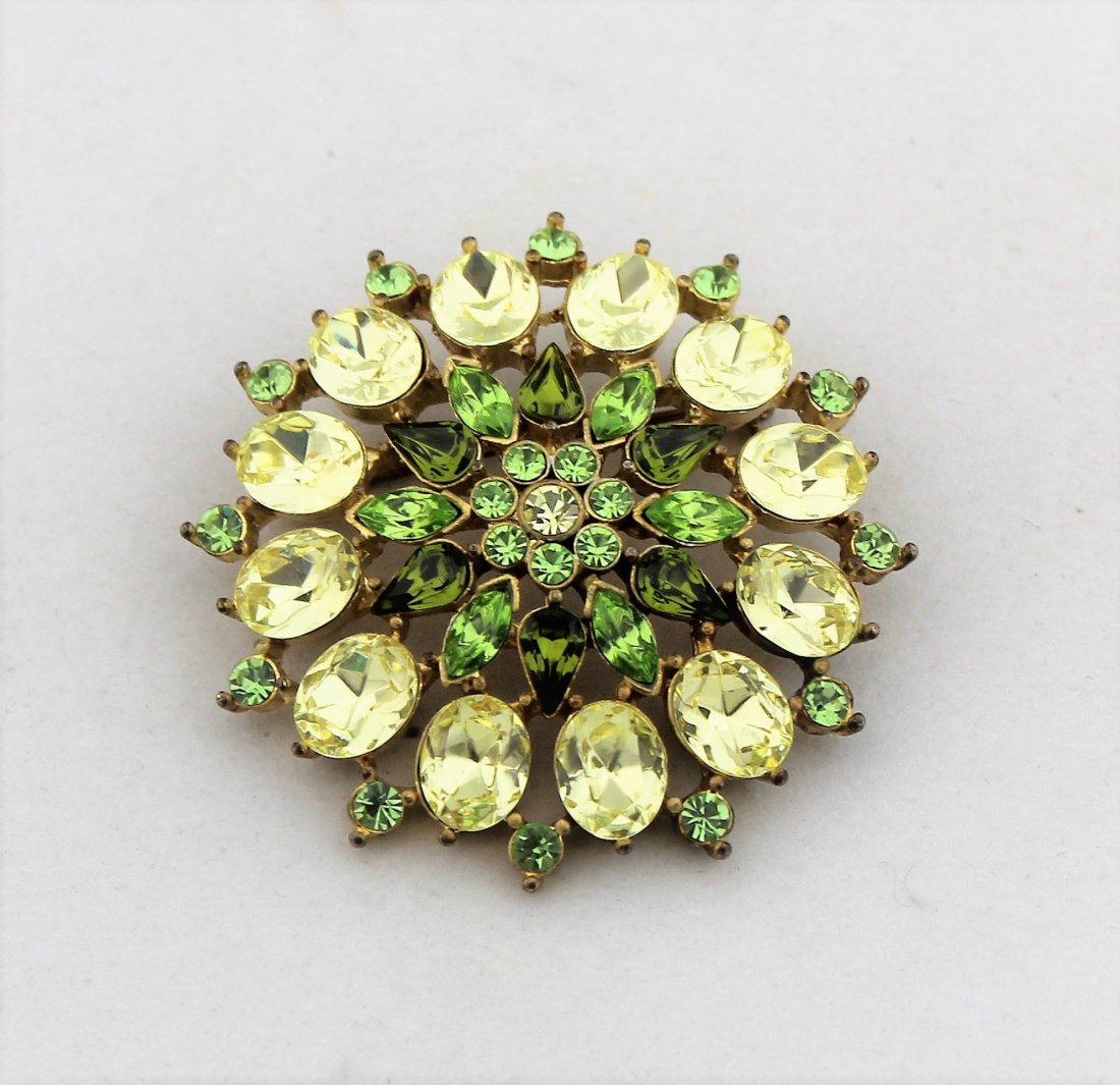 Vintage  Rhinestone Brooch Pin (1 of 2)