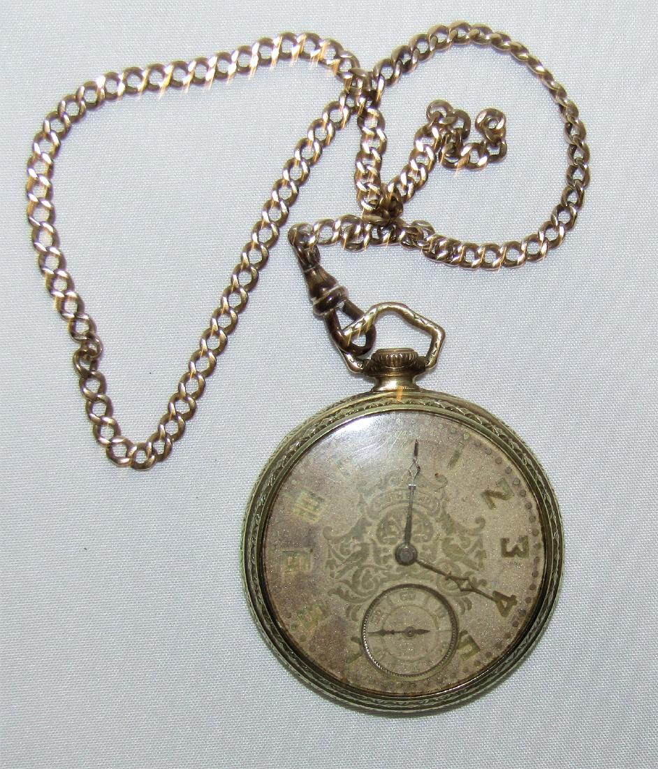 Antique SOUTH BEND 14K Gold Filled Pocket Watch 1102957