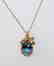 14k Gold Topaz Diamond Pendant & Earrings 10k Necklace - 4