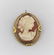 Vintage VAN DELL 14k GF Shell Cameo Pin Pendant - 3