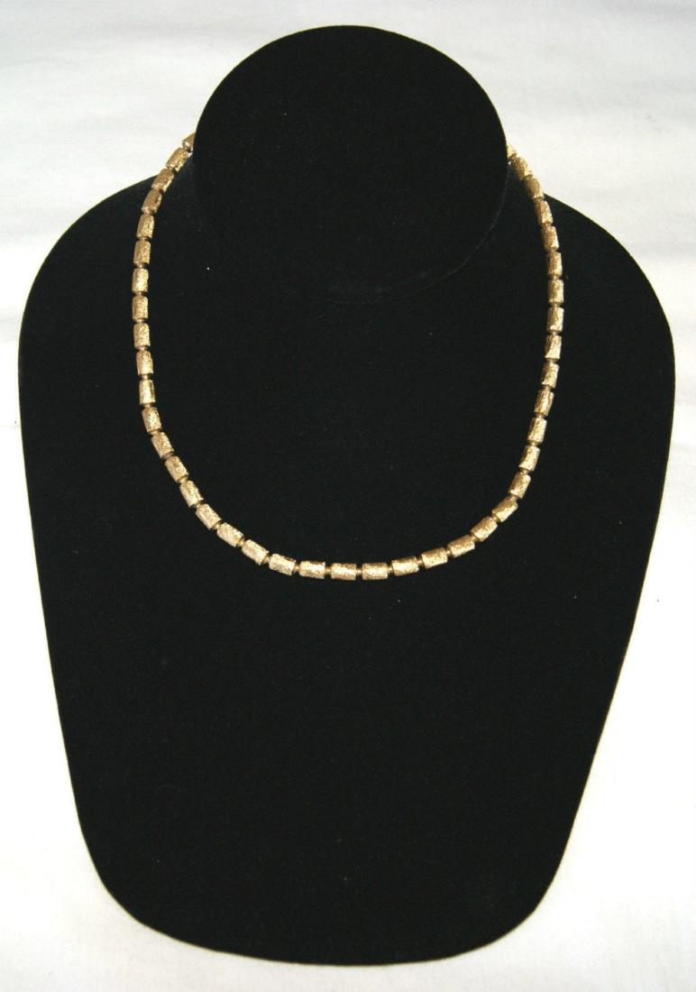16" Givenchy Gold Tone Choker Necklace (1 of 3)