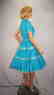 Vintage 50's Blue Rockabilly Fiesta Patio Squaw Dress - 4