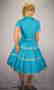 Vintage 50's Blue Rockabilly Fiesta Patio Squaw Dress - 5